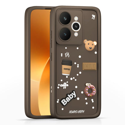 Realme 15 5G/3D mobile back cover in brown by Pikkme