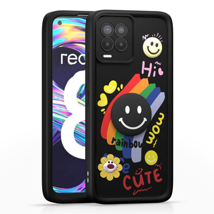 Black back cover for Realme 9/8s/8/Narzo 30 5G – Pikkme