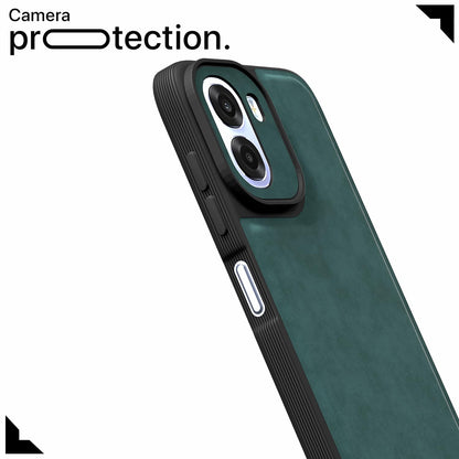 Oppo K14x 5G/A6x/A6s 5G Leather mobile back cover in green by Pikkme – photo 5