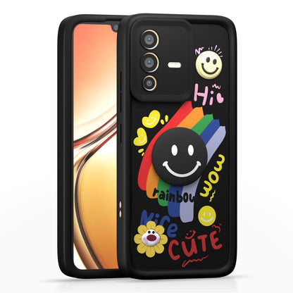 Pikkme Vivo V23 5G Soft Silicone black mobile cover
