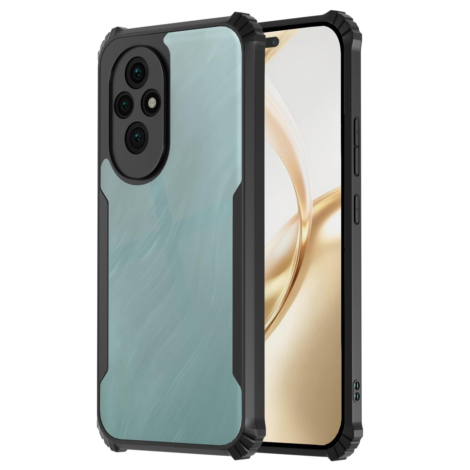 Pikkme Honor 200 Pro 5G Eagle Back Cover (Black)