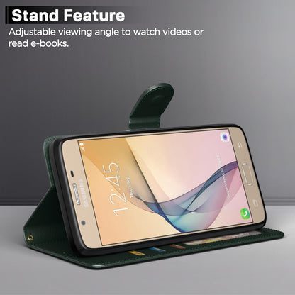 Pikkme green wallet flip cover for Samsung J7 Prime – photo 3