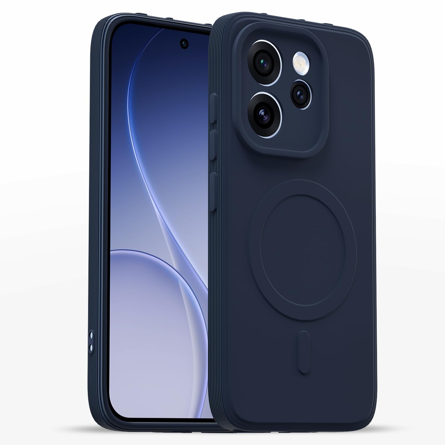 Oppo Reno 15 Pro 5G mobile cover in blue by Pikkme