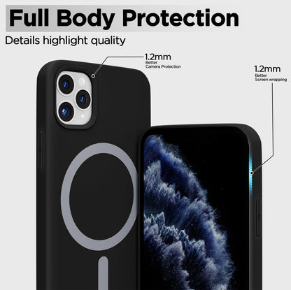 Black Soft Silicone mobile back cover for iPhone 11 Pro – Pikkme – photo 2