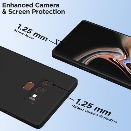 Samsung Note 9 Liquid Silicone mobile back cover in black by Pikkme – photo 6