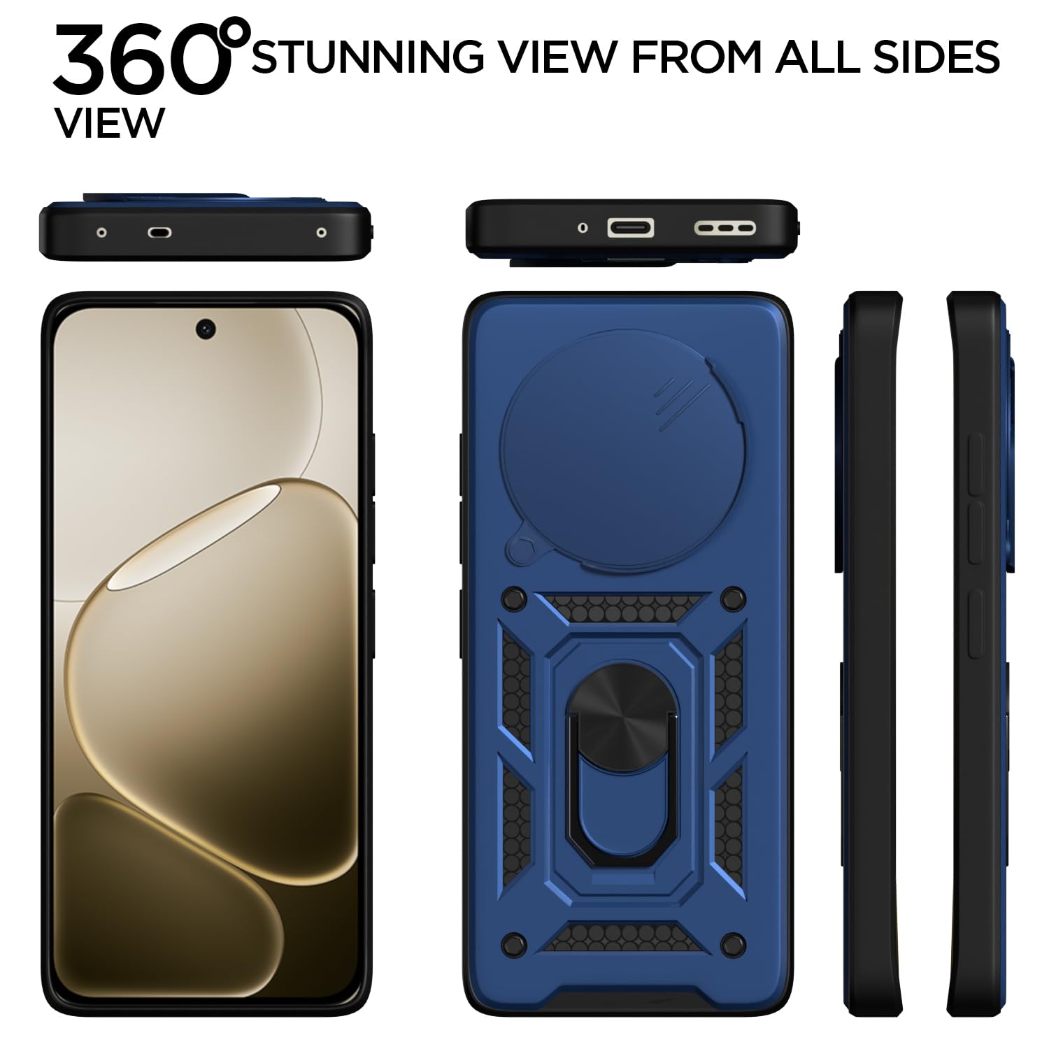 Pikkme Oppo F31 Pro 5G/360 D10 Camera Shield blue mobile cover – photo 5