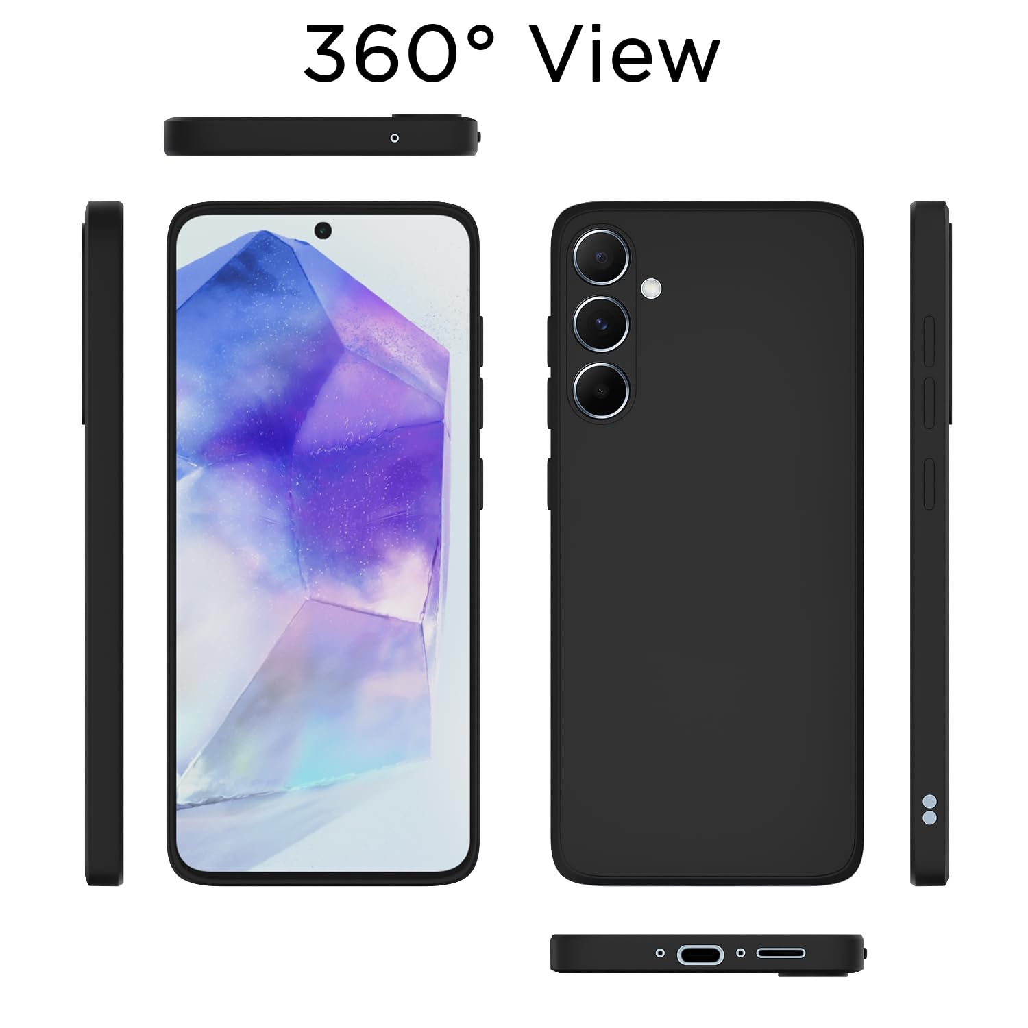Black mobile back cover for Samsung A55 5G – Pikkme – photo 4