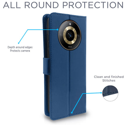 Pikkme Realme Narzo 60 5G Wallet blue mobile flip cover – photo 4