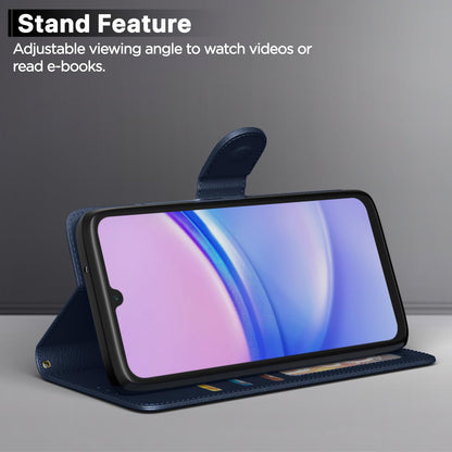 Pikkme Samsung Galaxy A16 5g Vintage Flip Cover (Blue)