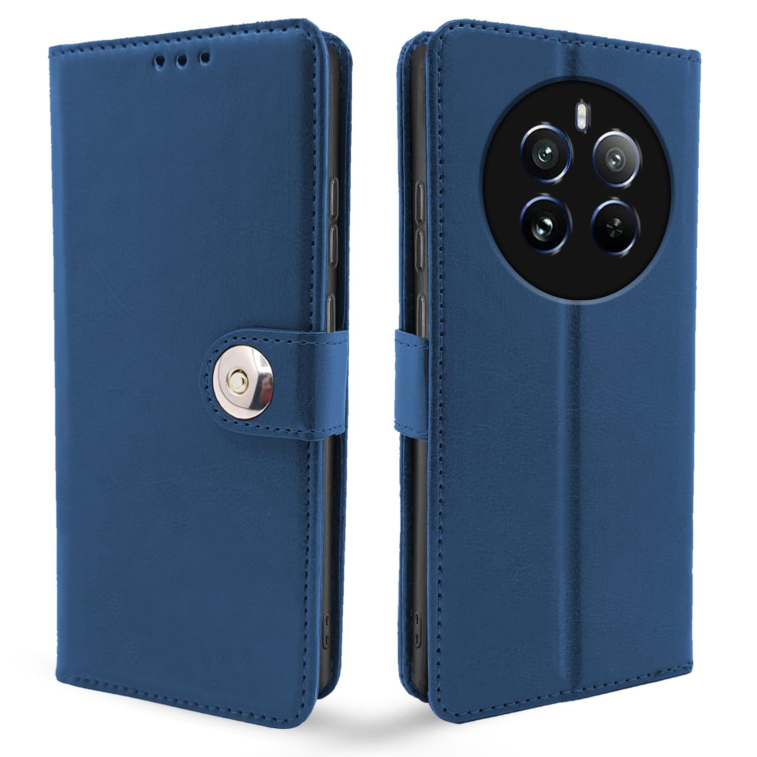 Blue Button flip cover for Realme 12 Pro/12 Pro Plus 5G – Pikkme