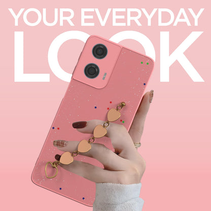 Moto G24 Power Chain mobile back cover in pink by Pikkme – photo 2