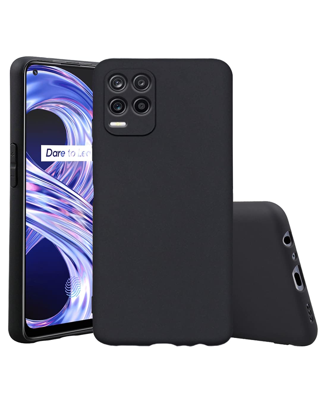 Realme 8/8 Pro 4G mobile cover in black by Pikkme