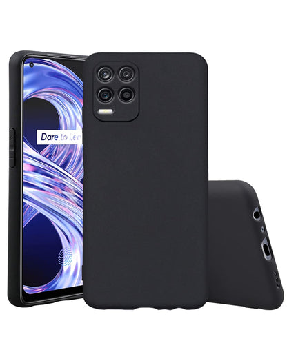 Realme 8/8 Pro 4G mobile cover in black by Pikkme