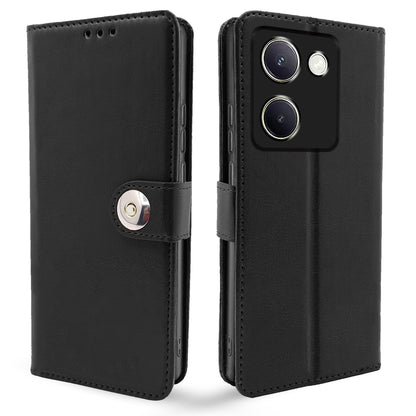 Pikkme Vivo Y200 Pro 5G Button Flip Cover (Black)