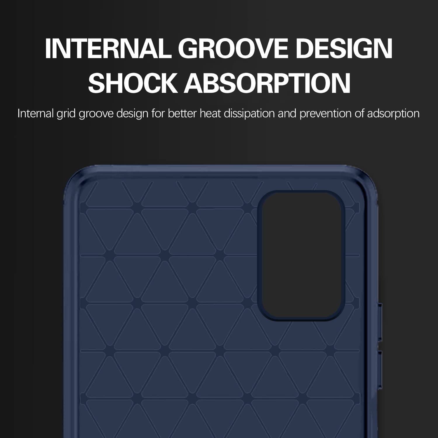Pikkme Samsung Galaxy M51 Hybrid Carbon Fiber Back Cover | Blue