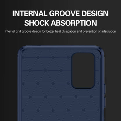 Pikkme Samsung Galaxy M51 Hybrid Carbon Fiber Back Cover | Blue