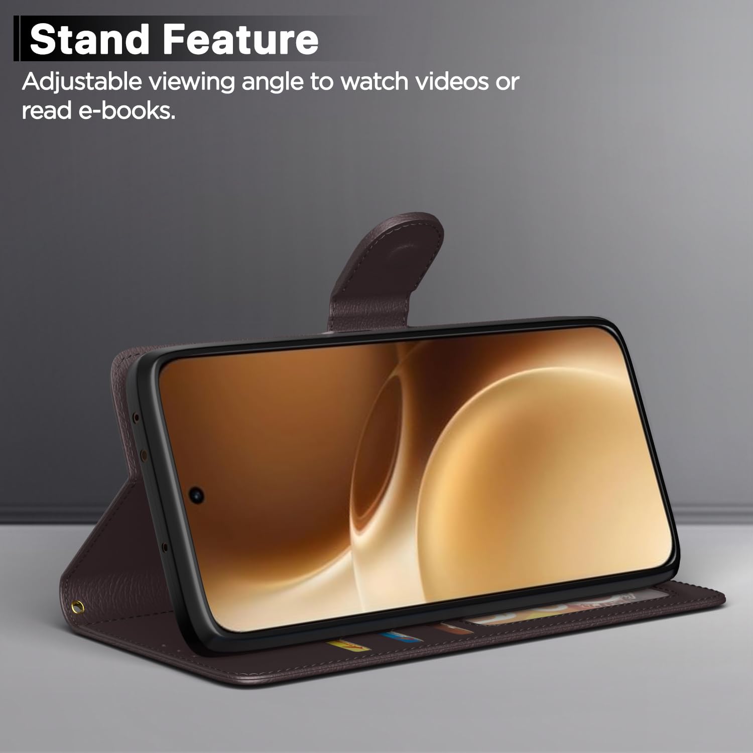 Pikkme Oppo Reno 15 Pro Mini 5G coffee flip case – photo 3