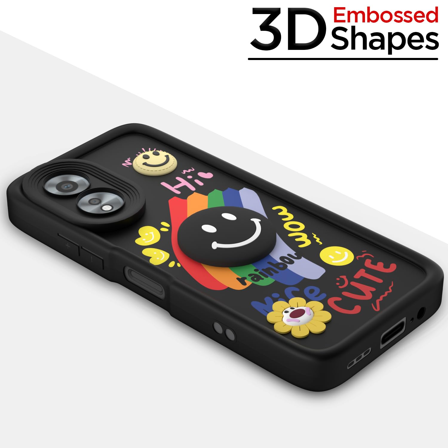 Pikkme black Soft Silicone back cover for Oppo A38/A18 4G – photo 3