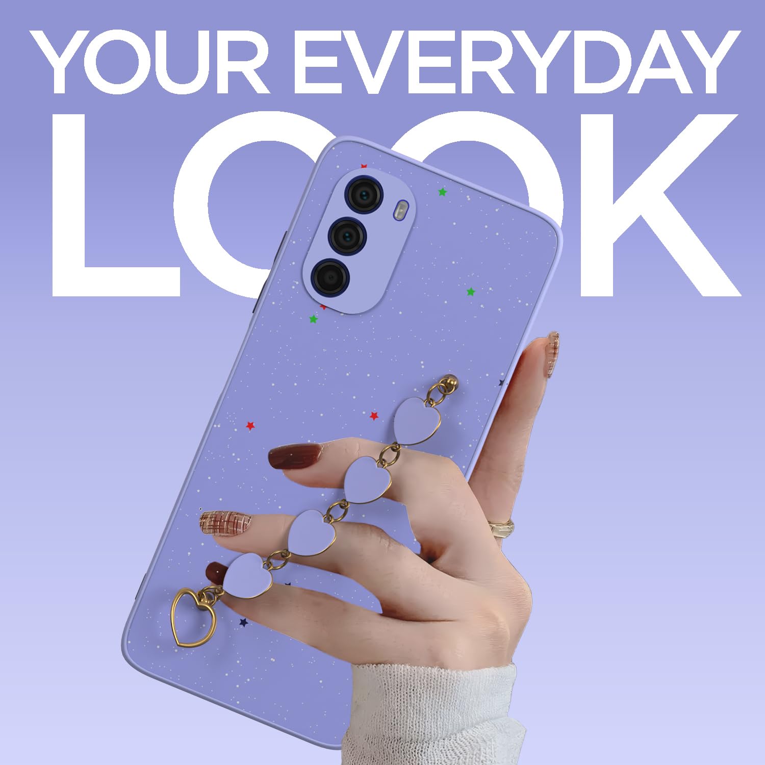 Moto G51 5G back cover in purple by Pikkme – photo 2