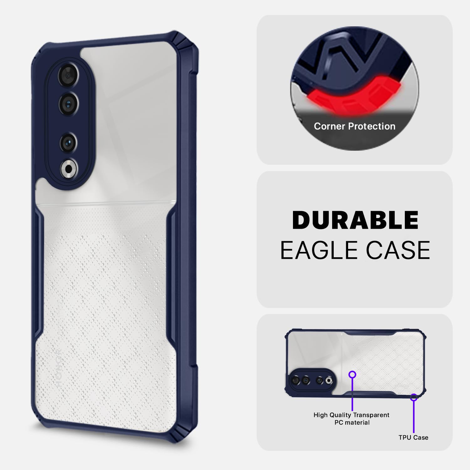 Pikkme Honor 90 5G blue phone cover – photo 5