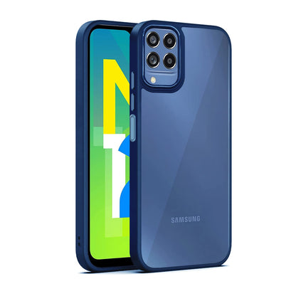 Samsung M12/A12/F12 mobile back cover in blue by Pikkme