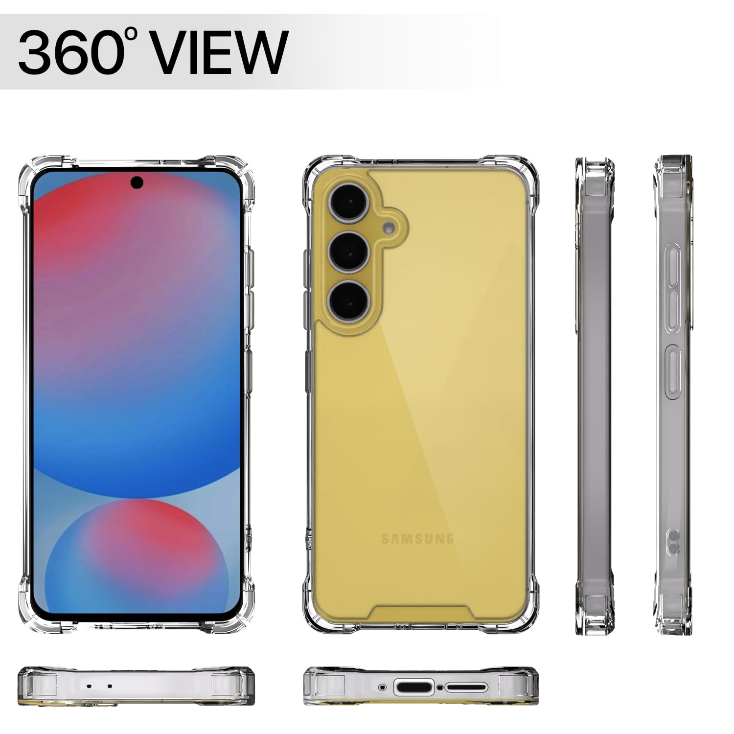 Pikkme transparent PC-TPU phone cover for Samsung S24 FE 5G – photo 7