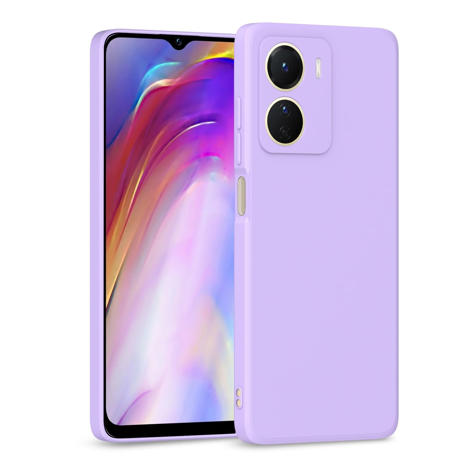 Purple Matte mobile back cover for Vivo Y16 – Pikkme