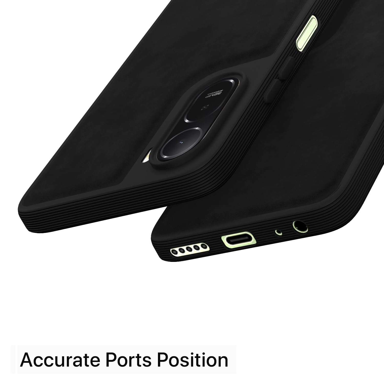Pikkme black Leather back cover for Redmi A7 Pro/Poco C85x 5G – photo 4