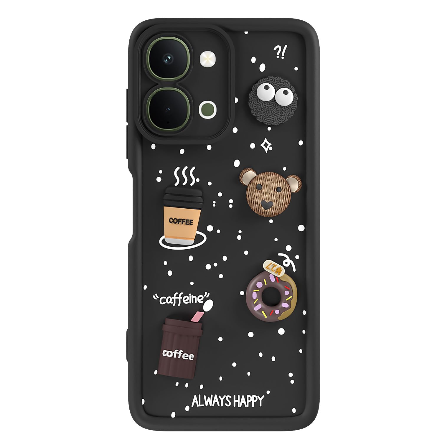 Pikkme black Silicone back cover for Vivo T5x/Y51 Pro/iQOO Z11x 5G/3D – photo 7