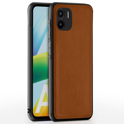 Redmi A1/A2 Leather mobile cover in camel by Pikkme