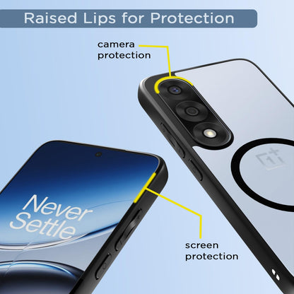 Pikkme black mag-safe MagSafe mobile back cover for OnePlus Nord 5 5G – photo 4