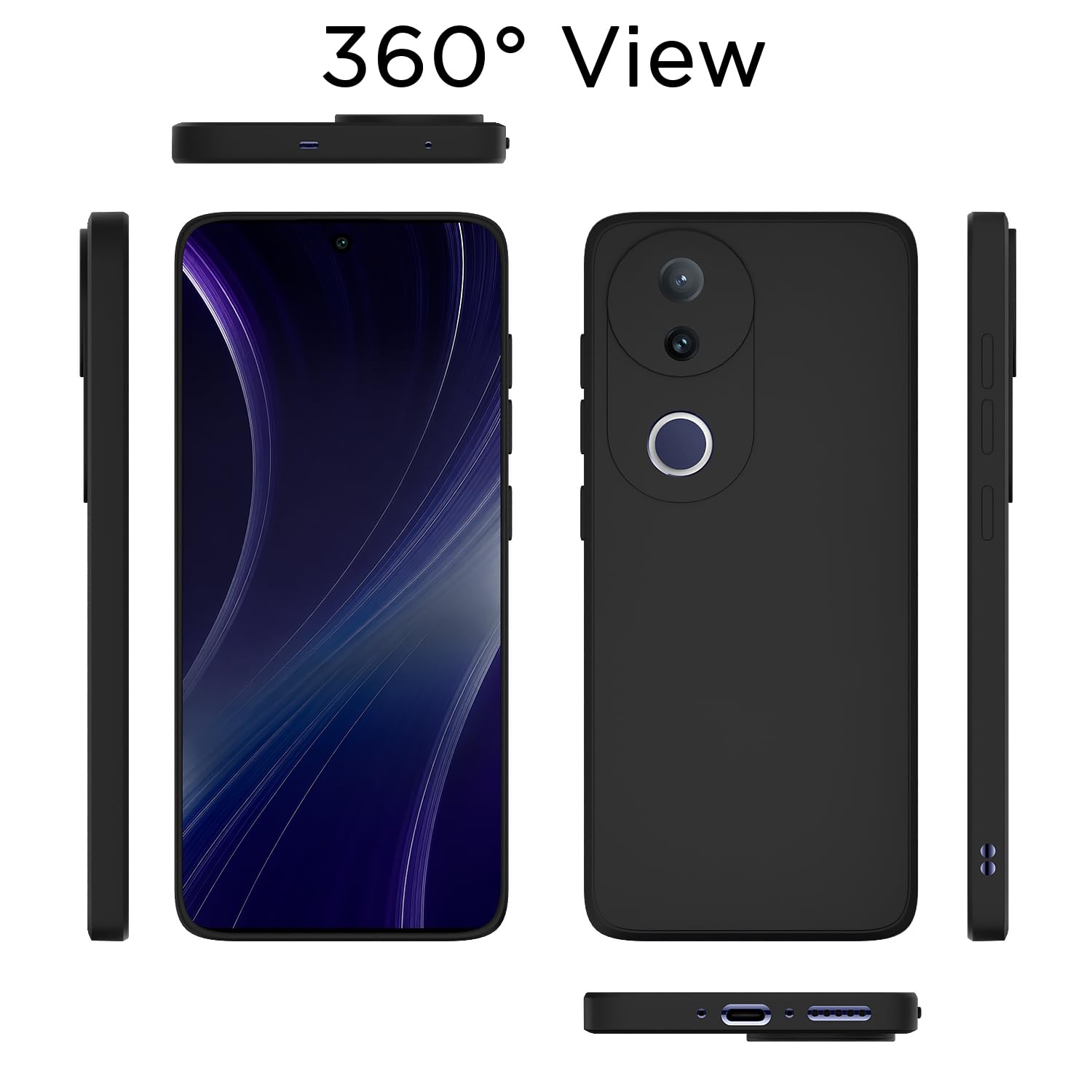Pikkme Vivo T4R/V50e/V50 5G black mobile back cover – photo 4