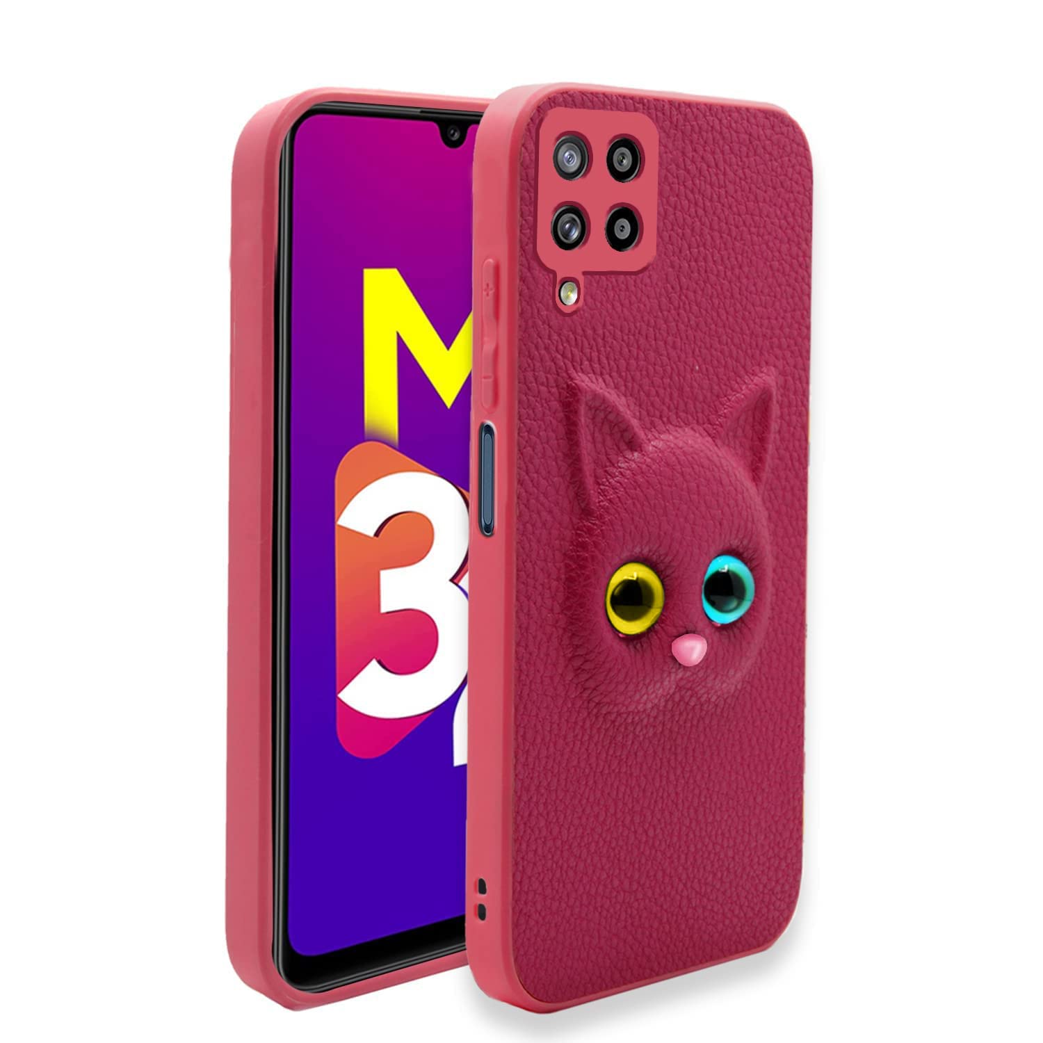  Samsung Galaxy M32 Prime / M32 4G Kitty Back Cover -Pink