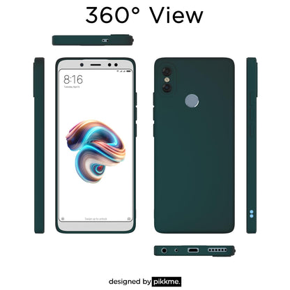 Pikkme Redmi Note 5 Pro Liquid Silicone Back Cover | Green