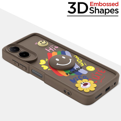 Redmi A7 Pro/Poco C85x 5G/C81 mobile back cover in brown by Pikkme – photo 3