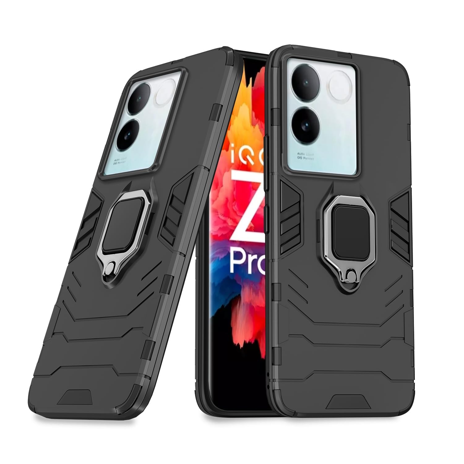 iQOO Z7 Pro 5G mobile cover in black by Pikkme