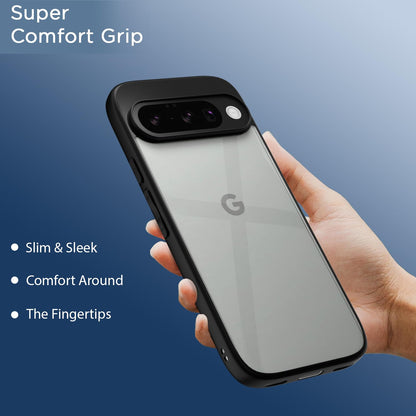 Pikkme Google Pixel 10 Eagle 2 Shockproof Sleek Hybrid Armor Back Cover (Black)