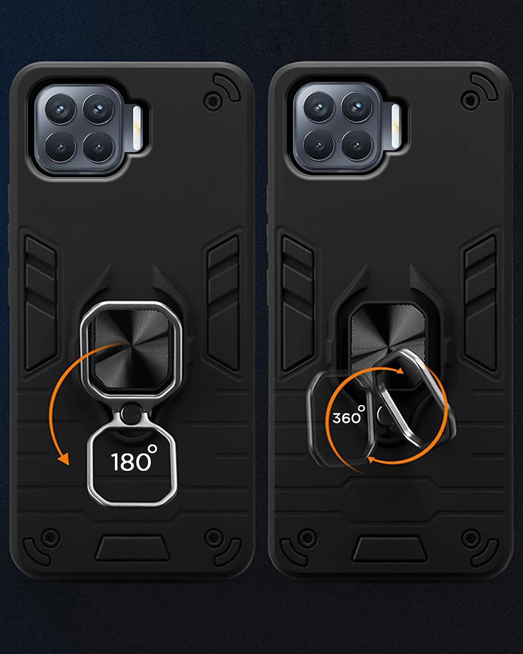 Oppo F17 Pro mobile cover in black by Pikkme – photo 3