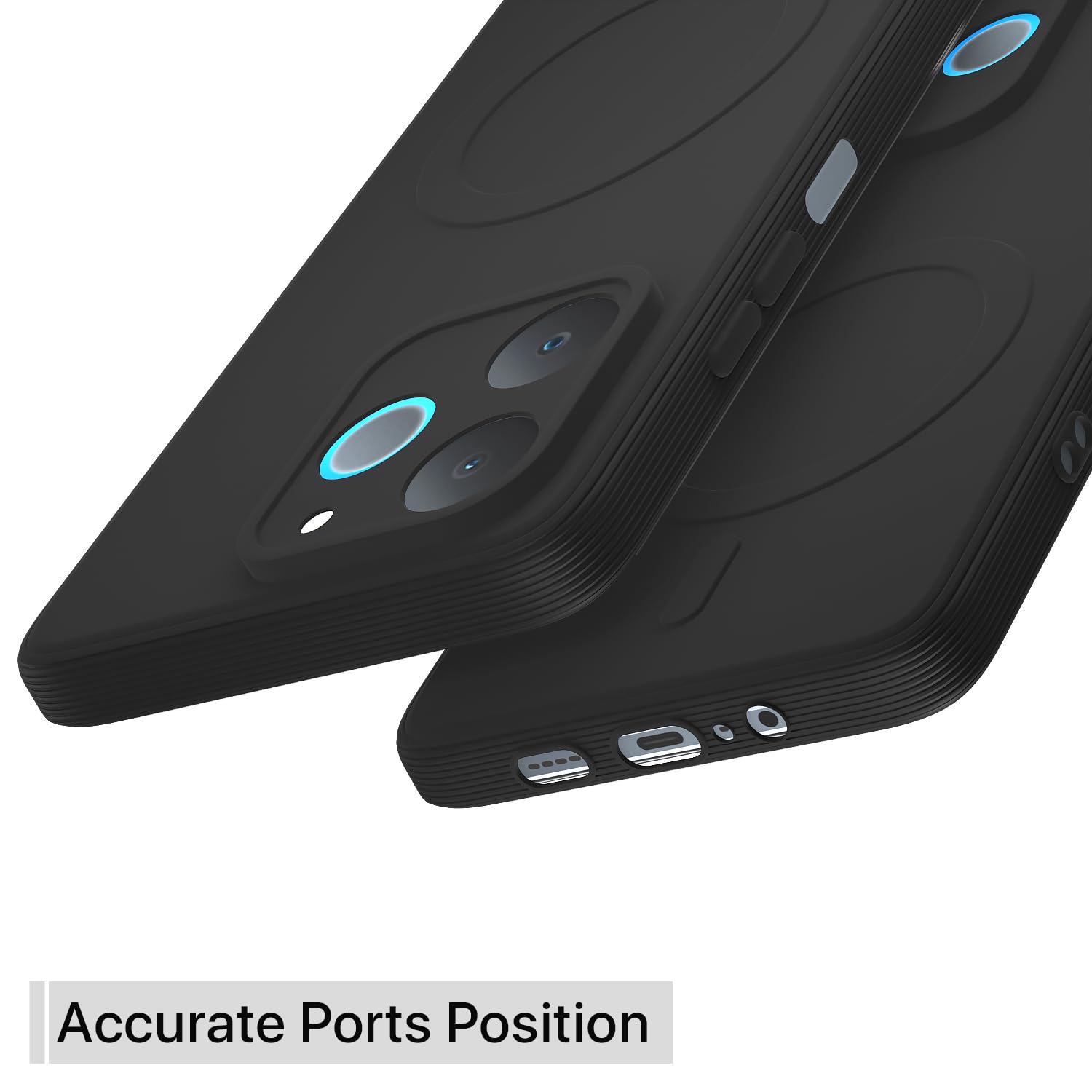 Black mobile cover for Realme P4 Lite 4G – Pikkme – photo 4
