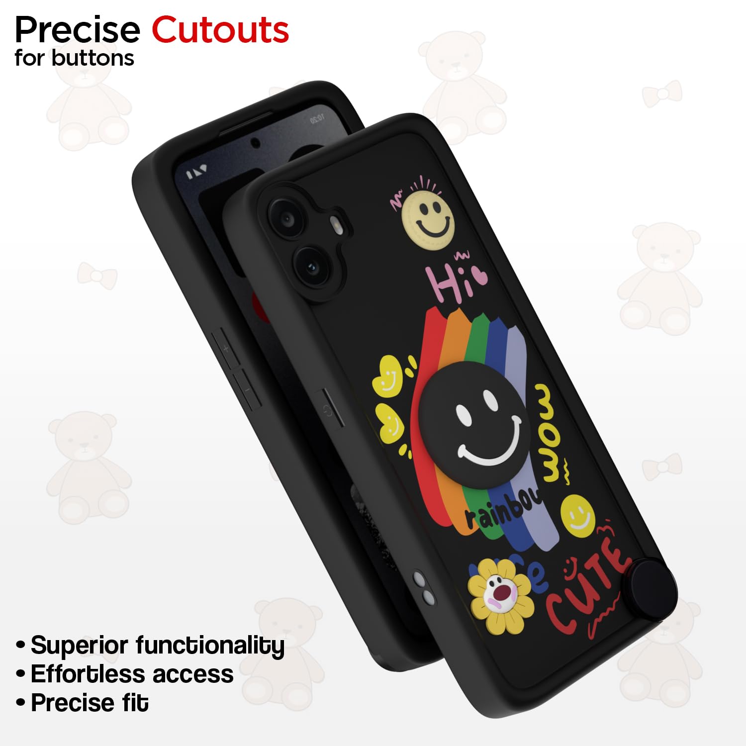 Black mobile back cover for CMF Phone 1 – Pikkme – photo 6