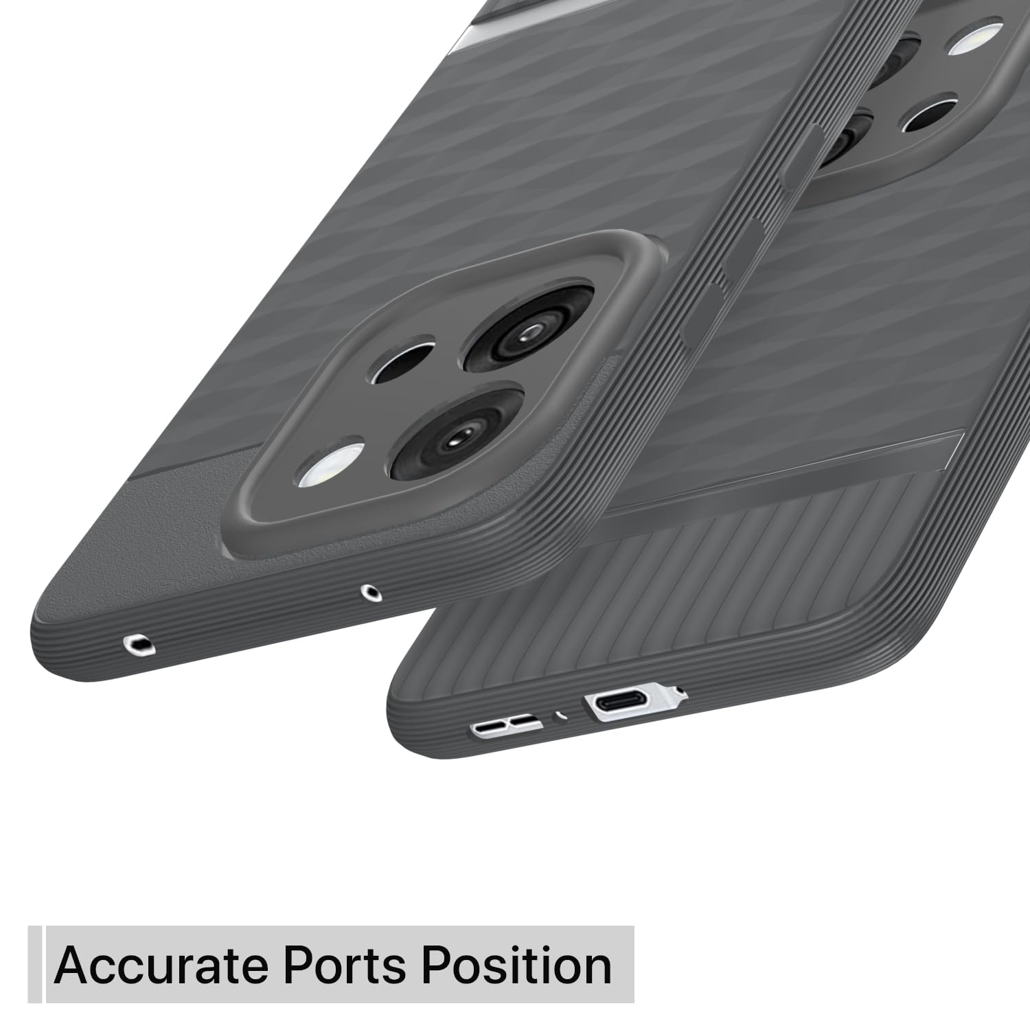 Pikkme OnePlus 13S 5G Gencase Back Cover (Grey)