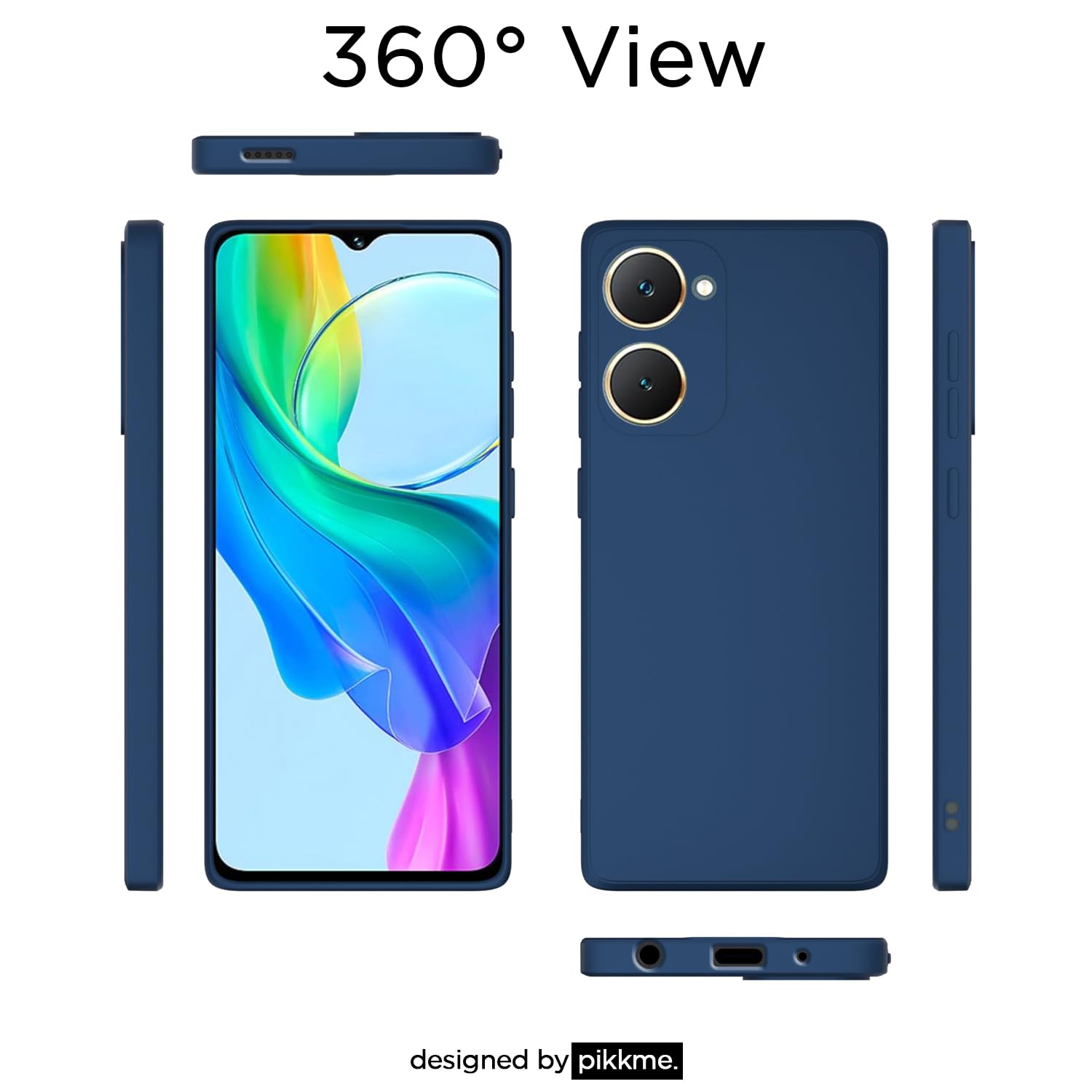 Blue mobile cover for Vivo Y03 – Pikkme – photo 3