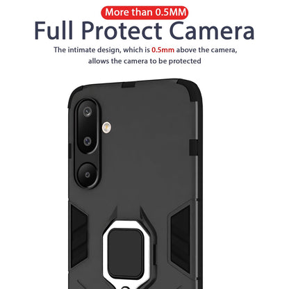 Pikkme Samsung Galaxy M16 5G D5 Tough Armor Back Cover (Black)