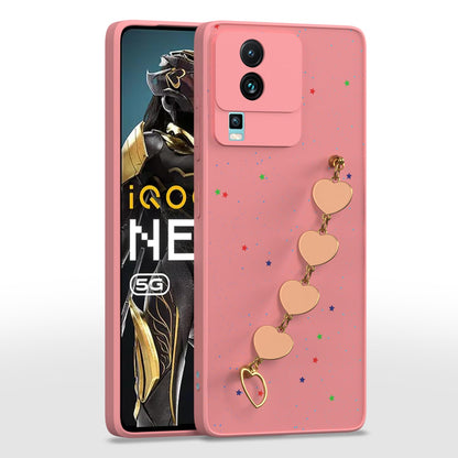 Pikkme iQOO Neo 7/Neo 7 Pro 5G Chain pink phone cover