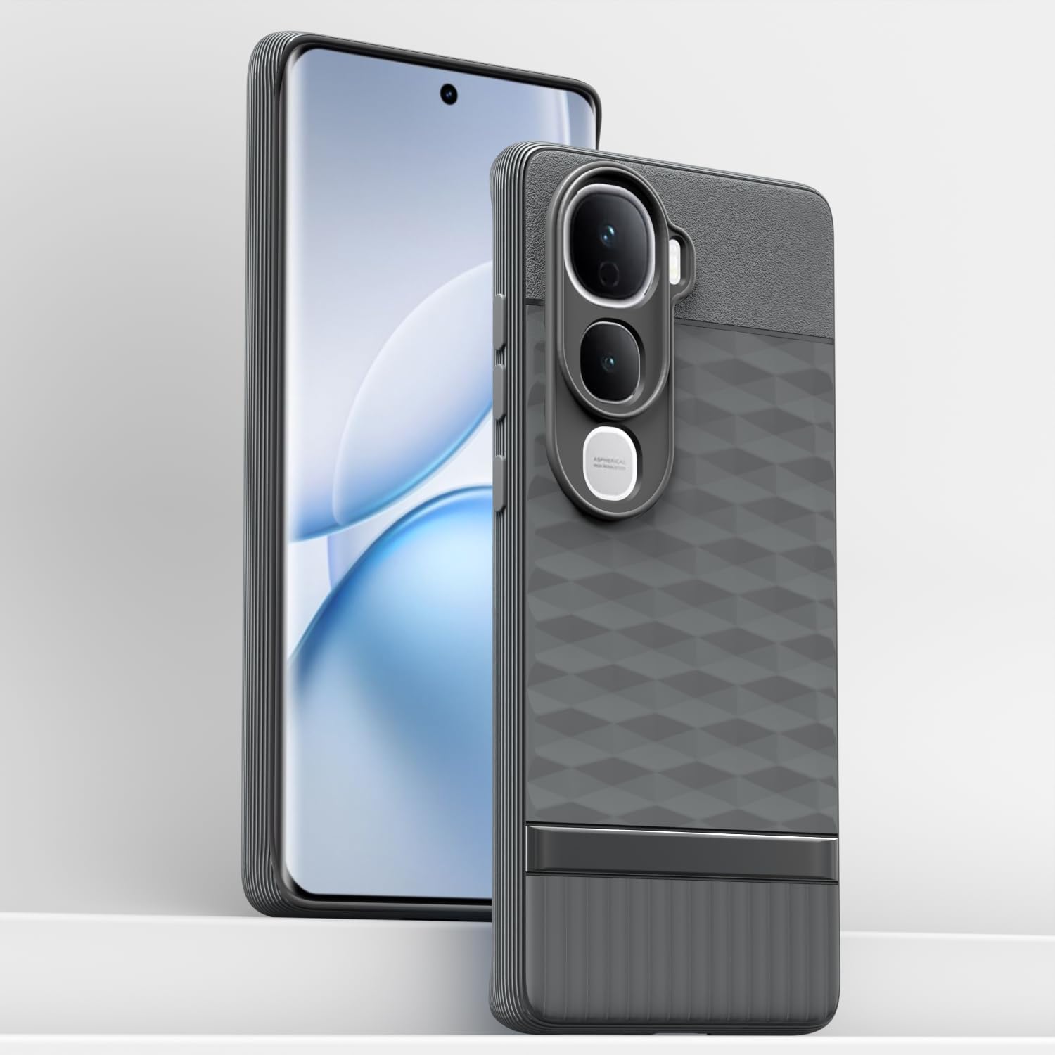 Grey Silicone phone cover for Vivo Y400 Pro 5G – Pikkme – photo 2