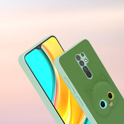 Pikkme Redmi 9 Prime/Poco M2 Kitty Back Cover (Green)