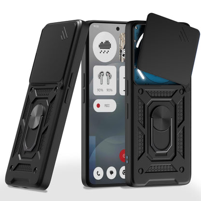 Pikkme Nothing Phone 3a 5G D10 Tough Armor Back Cover (Black)
