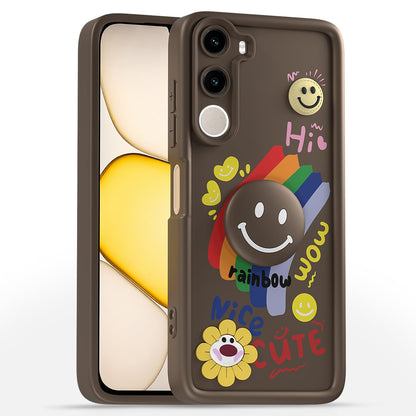 Brown Smile Rainbow phone cover for Realme C100x – Pikkme