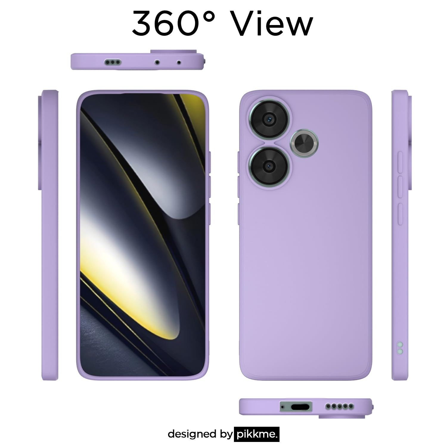 Pikkme Poco F6 5G Matte purple back cover – photo 3