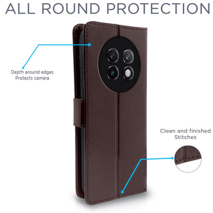 Realme 13 Plus 5G/P1 Wallet mobile flip cover in coffee by Pikkme – photo 4